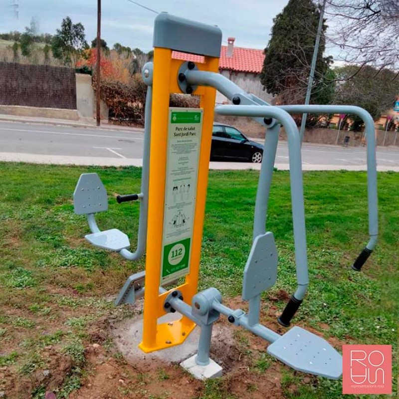 Biosaludable amb tòtem - premsa de peu i tornado